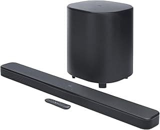 ساوند بار BAR 500MK2 بقناة 5.1 مع دولبي اتموس، قدرة 750 وات، صب ووفر لاسلكي 10 بوصة، MultiBeam 3.0، منفذ HDMI eARC، بلوتوث وواي فاي، متوافق مع جميع التلفزيونات