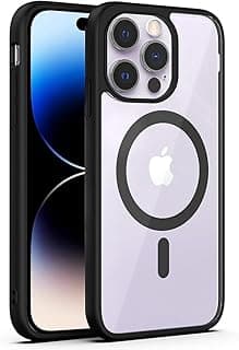 جراب شفاف متوافق مع iPhone 16، متوافق مع شحن MagSafe اللاسلكي، غطاء مرن لامتصاص الصدمات، تصميم يظهر لون الجهاز الأصلي، حماية مرتفعة للكاميرا.