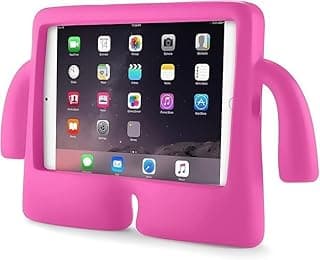 Kids Case for Samsung Galaxy Tab A7 Lite 8.7 Inch, Shock Absorption Drop-Proof Cover with Built-in Handle and Stand, EVA Foam Protective Frame for Boys Girls (Hot Pink)