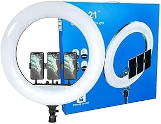 رينج لايت ELTERAZONE RL-21 LED مع حامل ثلاثي للسيلفي والميكب والبث المباشر