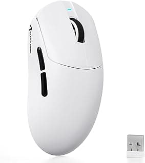MAMBASNAKE Attack Shark X8SE 55g Superlight Wireless Gaming Mouse,BK52820 Tri-Mode BT/2.4G Wireless/Wired Mouse,25000DPI,500mAh Battery,Med to Large Hand Size,5 Programmable Buttons for Pc/Mac(White)