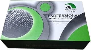Professional Dynamic Handheld Vocal Dynamic Microphone Silver MIC AS-625