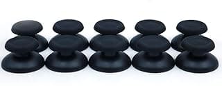 10 pcs ABS Mushroom Head Analog Stick for PS4 – Black