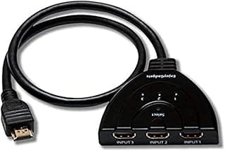 سويتش HDMI بـ 3 منافذ يدعم 1080P لأجهزة HDTV وDVD وXbox 360 - لون أسود