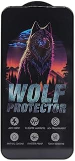 Wolf Protector Design Tempered Glass Screen Protector for Apple iPhone 13 / Apple iPhone 14 /Apple iPhone 13 Pro - Clear & Black
