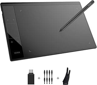 تابلت رسم جرافيك A30 V2 مقاس 10 × 6 بوصة مع قلم بدون بطارية و 8192 مستوى ضغط احترافي
