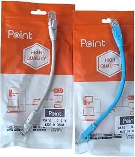 كابل شبكة CAT6 طول 0.2 متر بوينت