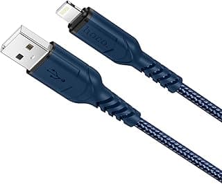كابل شحن ونقل بيانات X59 (2.4 أمبير - 1 متر)، USB-A إلى لايتنينج، متوافق مع ابل ايفون وايباد وايربودز (أزرق)