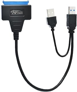 كابل Aplus AB-52S من USB 3.0 إلى Sata محول هارد ديسك يدعم حتى 4 TB - أسود