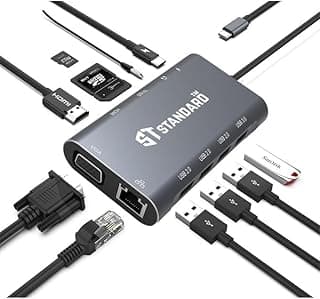 قاعدة توصيل (Docking Station) قياسية ST-9591A+ (11 في 1)