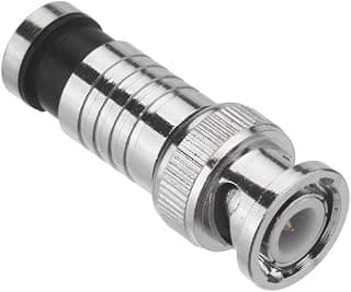 موصل BNC ضاغط لكابل RG59 لكاميرات المراقبة CCTV (10 قطع)