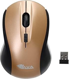ماوس ضوئي لاسلكي ST-13 من لافا - لون اسود ذهبي