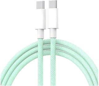 L'AVVENTO USB-C to USB-C Cable | Woven Cable with ABS Housing | 480Mbps Data Transfer | Supports 60W Power Delivery | 1.2M | Green