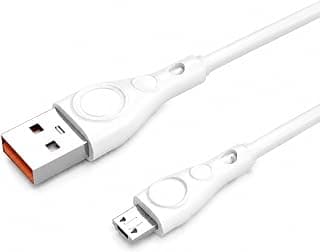 PZX كابل مايكرو USB للشحن السريع KX-3266 - 5 امبير للشحن السريع ونقل البيانات - 1 متر، ابيض