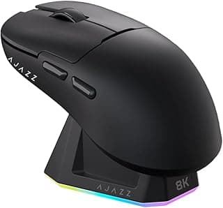 ماوس ألعاب AJAZZ AJ159 برو 3 أوضاع 26000 نقطة لكل بوصة باو 3395 مستشعر بصري من كوفرزون، 8000 هرتز (أسود)
