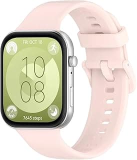 Fekra Official Silicone Strap for Huawei Watch Fit 3 (2024) Replacement Bracelet Wriststrap for Huawei Watch Fit3 Strap, Solid Color Watch Band