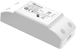 Smart WiFi Light Switch 10A 2400W, Wireless Relay Switch Universal DIY Module for Smart Home Automation, Works with Alexa/Google Home/eWelink/IFTTT, No Hub Required, BASICR4
