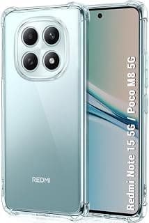 Clear Case Compatible with Mi Redmi Note 15 5G Flexible Protection Against Scratches