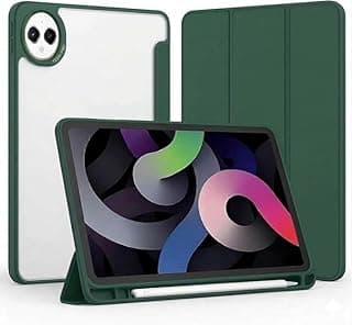 جراب متوافق مع هواوي MatePad Pro 12.2 بوصة (إصدار 2025)، جراب حماية TPU مقاوم للخدش مع خاصية الوقوف، غطاء ذكي نحيف جداً مع حامل (أخضر)