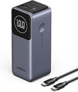 UGREEN PB724 External Battery, 12000mAh, 100W, QC + PD, 1 x USB-A - 1 x USB-C, Grey