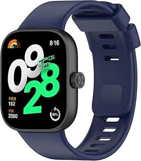 حزام رياضي متوافق مع شاومي Band 8 Pro، سيليكون ناعم للرجال والنساء، حزام بديل قابل للتعديل