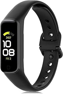حزام ساعة V VOLT متوافق مع سامسونج Galaxy Fit 2 (SM-R220)، سوار بديل من السيليكون الناعم القابل للتعديل للنساء والرجال