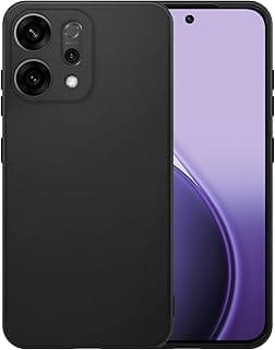 Silicone Phone Case Cover for Oppo reno 14,Anti Slip, Scratch Resistant(for Oppo reno 14,Black,6.59")