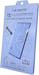 Screen Protector Compatible with Samsung Galaxy S22 Ultra (UV Material) Tempered Glass Strong Hardness HD Clear Ultra Shatterproof Screen by AmaraStore (Clear)