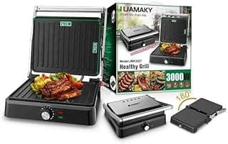 Electric Grill 3000 Watts, Non-Stick Coating, Heat Insulation Handle, Easy to Use Model 2027