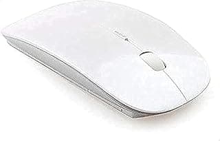 Slim Wireless Mouse For Macbook win 7 xp vista laptop travel (white)