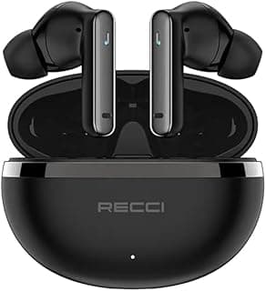 Recci REP-W88 ANC Earbuds for Immersive Audio Experience - Black
