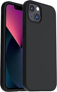 Soft Douple Layer Silicone Case with Microfiber Lining For Apple iPhone 13 / iphone 14 (Black)