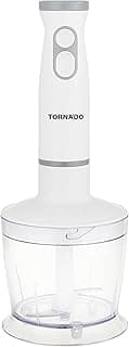 Hand Blender 500 Watt, Stainless Steel Whisk, White HB-500T