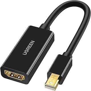 محول Mini DisplayPort إلى HDMI (Thunderbolt 2.0)، كابل محول 4K Mini DP إلى HDMI، متوافق مع MacBook Pro, MacBook Air, iMac, Surface Book Pro 4/5, Thinkpad, Google Pixel Chromebook
