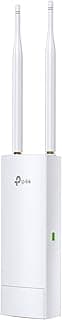 نقطة وصول لاسلكية خارجية EAP110-Outdoor بسرعة 300Mbps، تدعم 24V Passive PoE، سهلة التركيب على الحائط أو السقف، برنامج تحكم EAP مجاني - أبيض