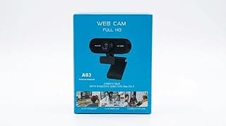 كاميرا ويب A03 FHD 1080P لمكالمات الفيديو والبث المباشر والاجتماعات عبر الانترنت - متوافقة مع ويندوز وماك او اس