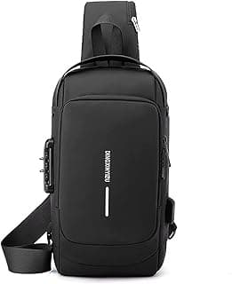 Waterproof Anti Theft Designer Unisex Travel Crossbody Sling Bag Chest Pack with USB charging |AMAZING EGP| single shoulder crossbody bag