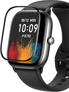 اسكرينة حماية من Dl3 Mobilak لساعة Amazfit GTS 4 mini، فيلم حماية بحواف منحنية 3D [مضادة للخدش] [بدون فقاعات] [مقاومة للكسر] [حساسية عالية] (ليست زجاج)