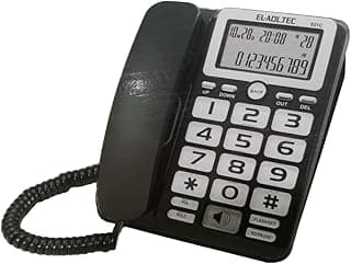 تليفون بسلك من العدل تيك، 921C (لون أسود)