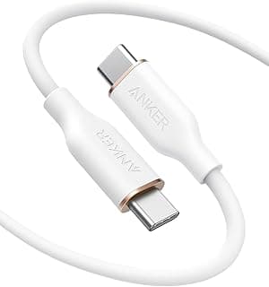 A8553 PowerLine USB-C to USB-C 240W Cable, 1.8m, PD 3.1 High-Speed Charging - White