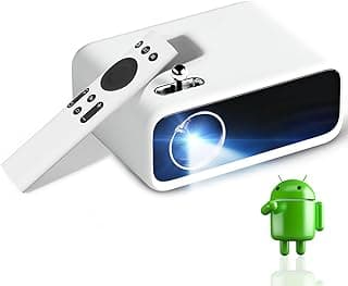 Mini Pro (Android 9.0) | Portable LED Projector | Native 720p Full HD 1080P Support | LTPS LCD | 2900L (250 ANSI) | 176" Large Screen | Home Outdoor | WiFi & BT | Netflix, Prime & More
