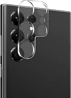 ARROWS Camera Lens Protector for Samsung Galaxy S25 Ultra, Tempered Glass Camera Lens Cover, 9H Hardness Anti-Scratch, HD Clear Camera Protection, Full Coverage - Transparent