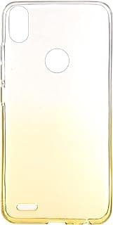 جراب خلفي لهاتف Infinix Smart 2، شفاف مصفر