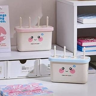 علبة آيس كريم 4 فتحات لتحضير نكهات متنوعة | 4 Slots Ice Cream Maker for Multiple Flavors