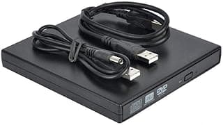 مشغل أقراص DVD ROM خارجي USB 2.0 ناسخ CD-RW لأجهزة ماك وويندوز 7