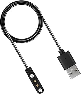 كابل ومحول شحن مغناطيسي من V Volt بمنفذ USB للساعات الذكيةW26/ W26 بلس/ZL02/ZL02D/DTX/P36/LS05/DT78/DT100، لساعات ذكية