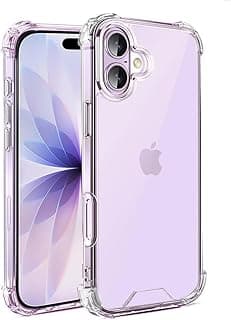 جراب شفاف لهاتف iPhone 17 (6.3 بوصة) جراب هاتف محمول رقيق مقاوم للصدمات مصنوع من مادة TPU جراب واقٍ خلفي شفاف مضاد للخدش لهاتف iPhone 17 شفاف