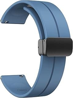 حزام رياضي سيليكون ناعم بمشبك مغناطيسي لساعة Redmi Watch 5 Lite - لبني