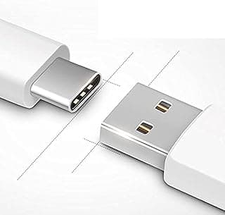 كابل USB Type C، سرعة عالية [USB C إلى USB A] 3.0 لنقل البيانات والشحن السريع - أبيض
