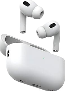 Pro 2 True Wireless In-Ear Earbuds with Bluetooth, Charging Case, Active Noise Cancelling, Water-Resistant IPX5, Compatible with iPhone & Android – White